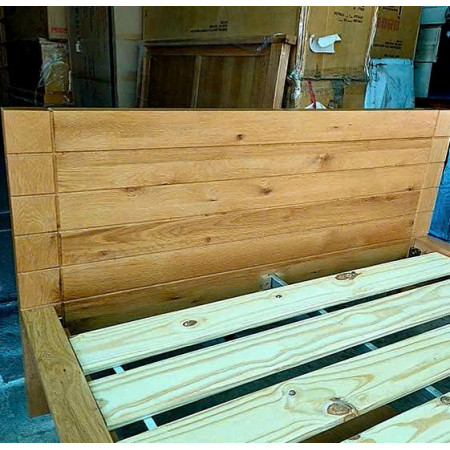 Giường Nhật 02 - 1m4 : Giường Ngủ Gỗ Sồi